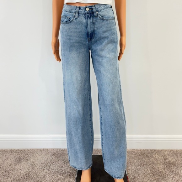 PacSun Denim - PacSun Baggy Jeans Womens 23 Light Wash High Waisted Wide Leg Denim 100% Cotton